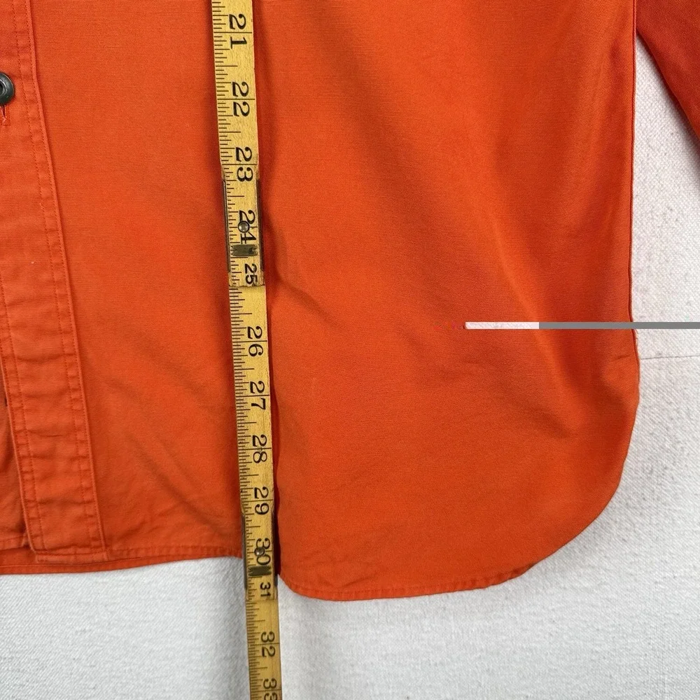 Polo Ralph Lauren Sunfaded Safari Shirt Men's L Orange Long Sleeve Button Up